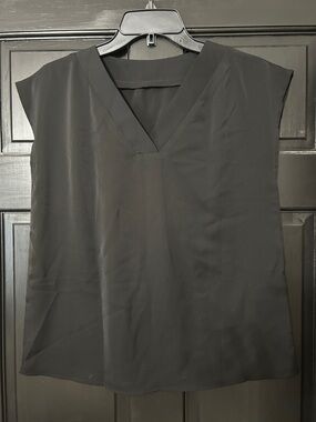 Classic Black V-Neck Women's Top